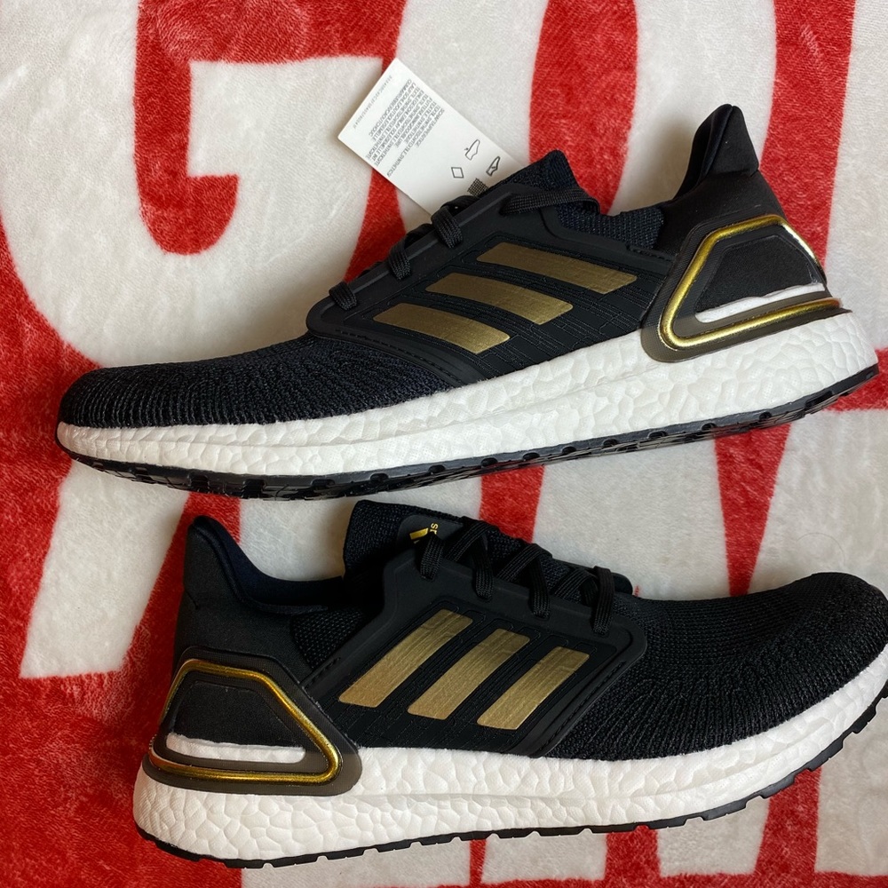 🆕 Adidas UltraBoost 2020 Black Gold - Mens Sizes - Picture 11 of 11